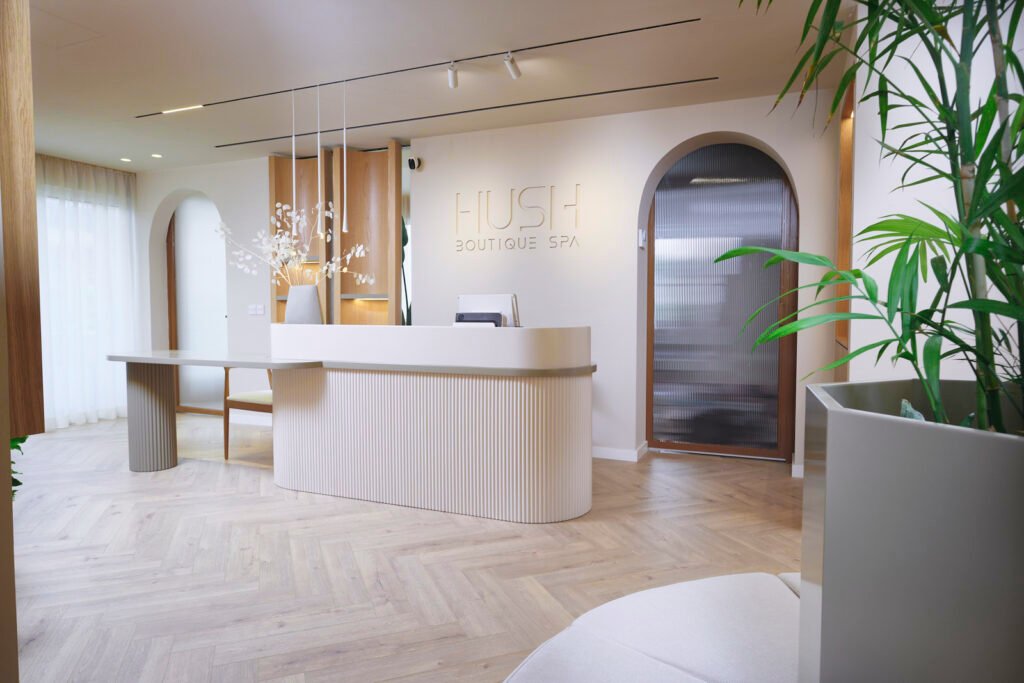 premium skincare and wellness products at Hush Boutique Spa