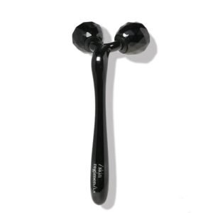 Skin Regimen Lifting tool Merchandising Double Headed Face RollerBlack Jade face roller